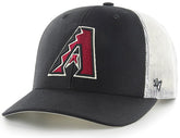 47 MLB Trucker Snapback Adjustable Hat, Adult One Size Fits All - Arizona Diamondbacks, Arizona Diamondbacks Black